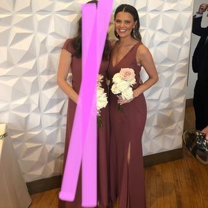 Jenny Yoo Lyonne dress, Cinnamon Rose, Size 2, worn once.